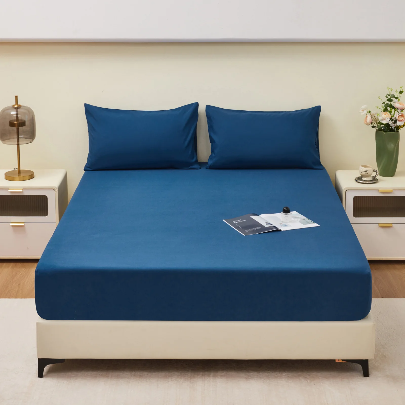 Wholesale Home Hotel fitted size online sale 100% cotton bedding sheet from china supplier