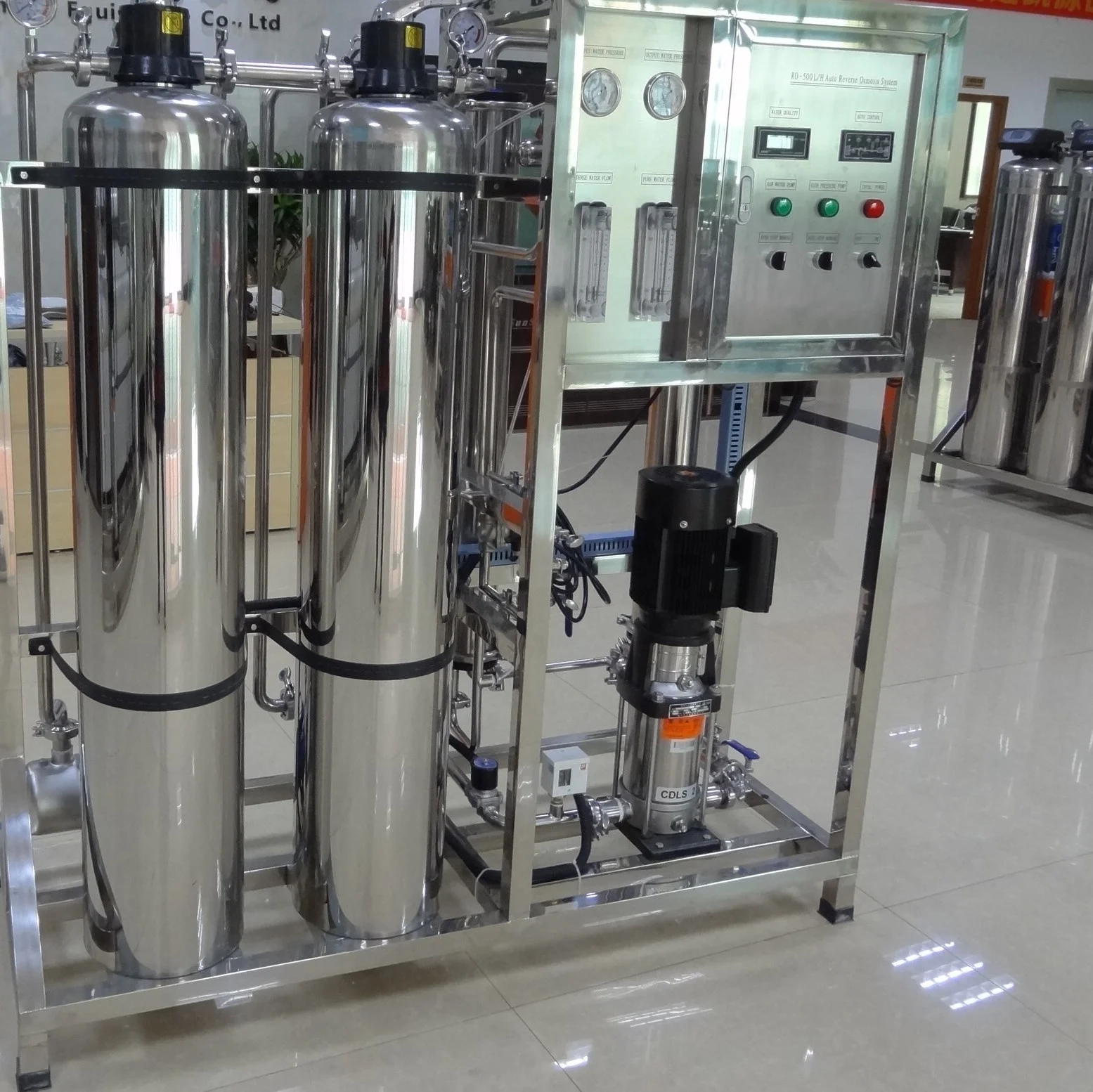 water desalination device 3000 lph ss ro plant pure water electrolyzer drinking processing machine solar water purification