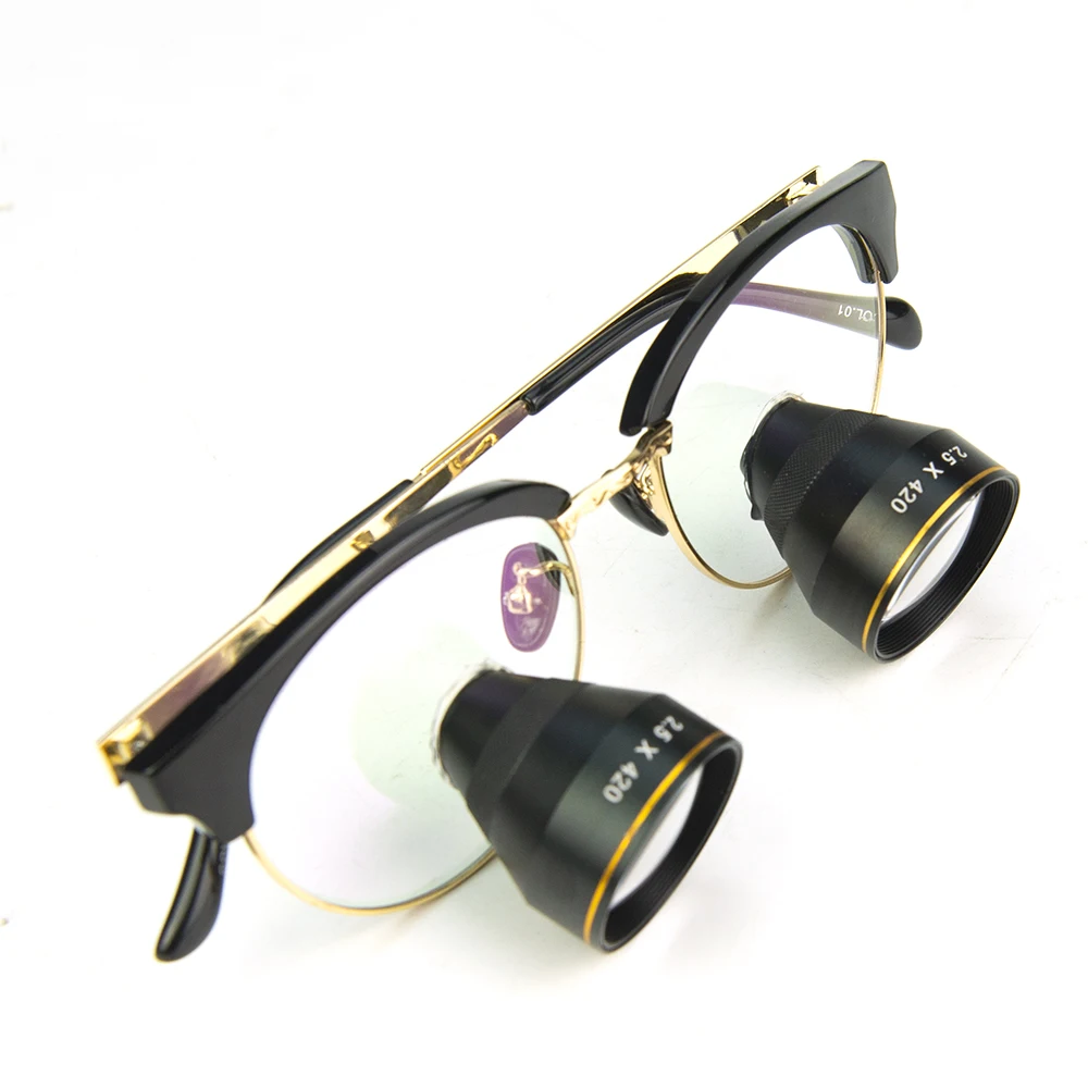 2.5X TTL dental microscope surgical Binocular dental loupes best YK002 dental magnifying glasses