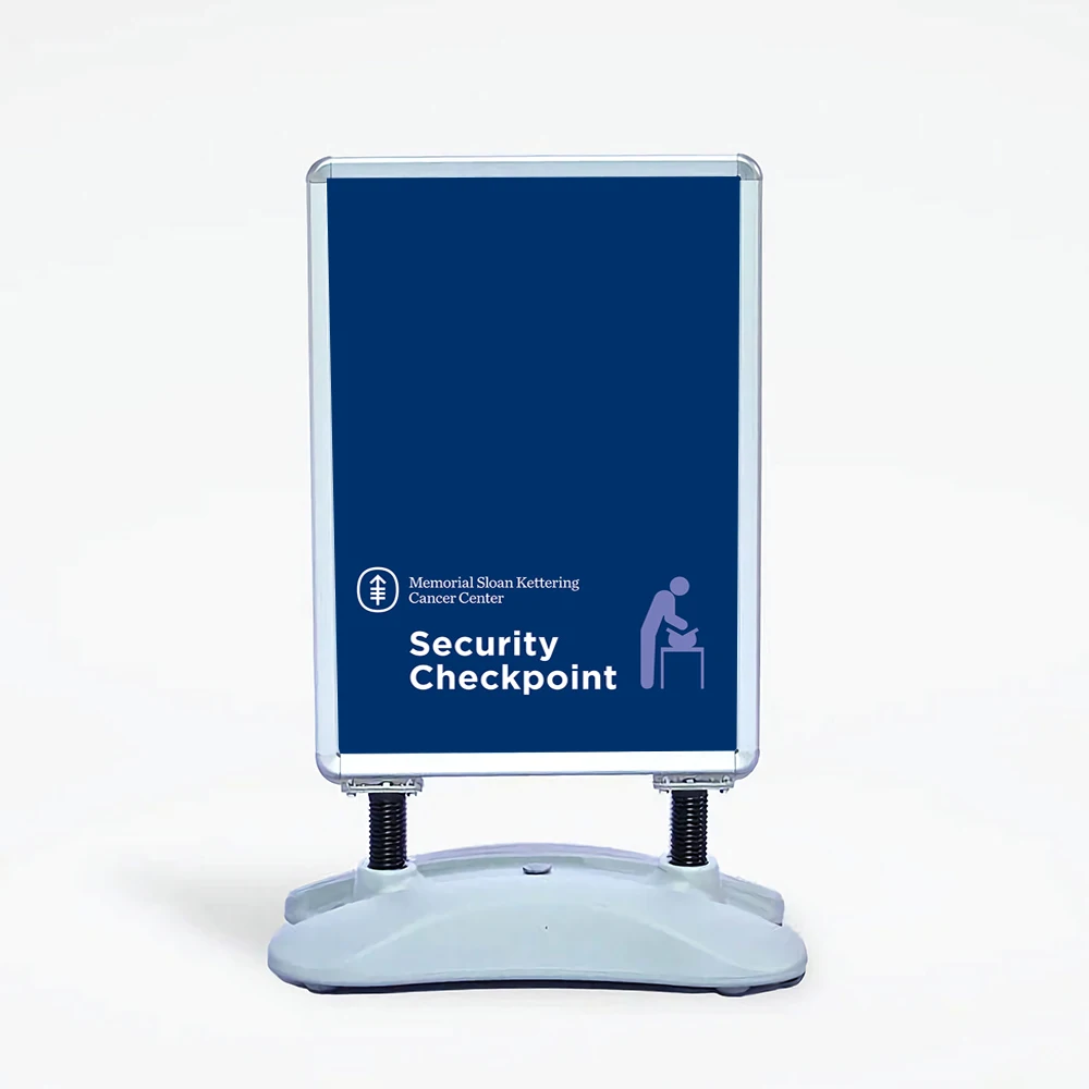 Rectangular shape Signs Aluminum Posters with Water Base Outdoor High Quality Menu Display Stand Advertising Boards