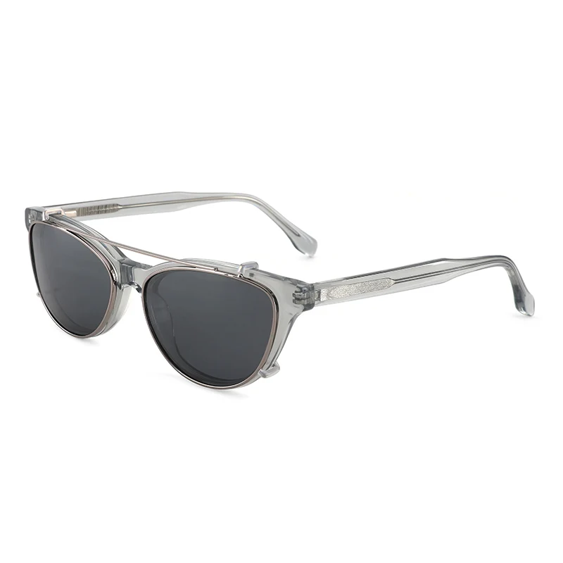 Flip Up Round Acetate Sunglasses Retro Men Women Brand Designer Flip Up Sunglasses