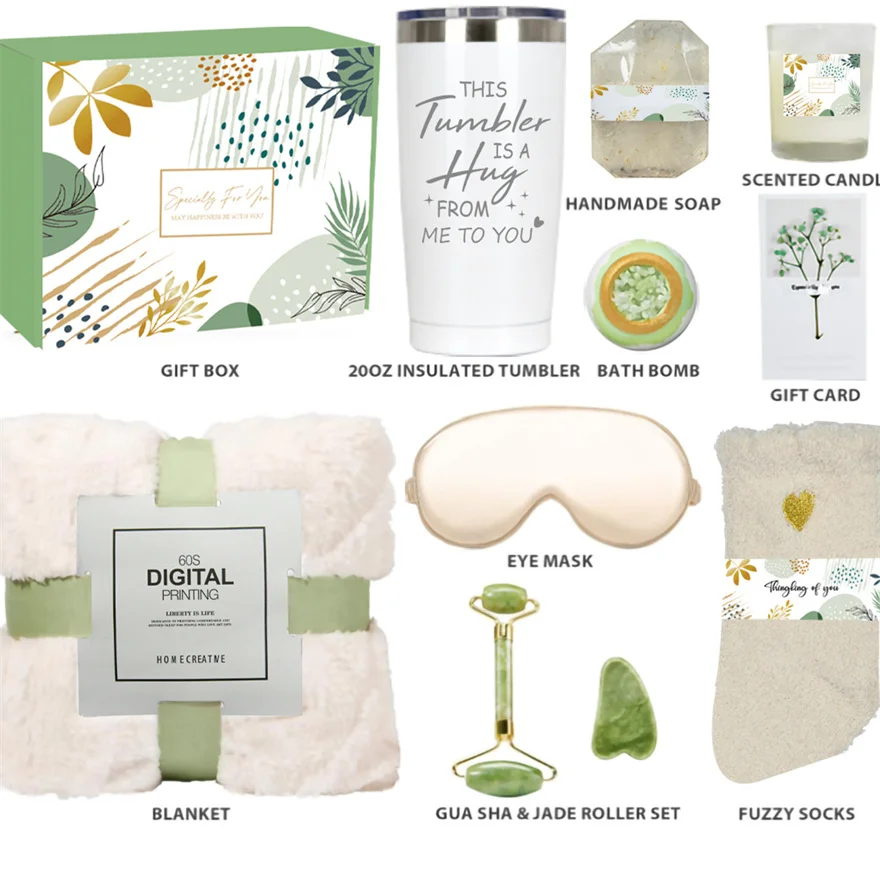 custom made logo printed personalized merchandise cheapest items women gift set in box gift item set luxury promotional