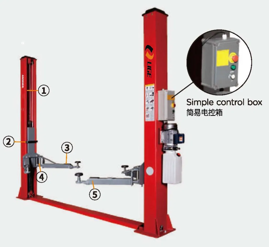 Ce Standard Car Vehicle Lifting Equipment two post car lift for garage