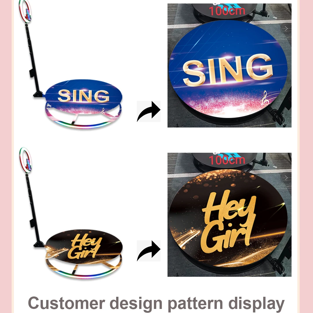 360 Rotating Camera Booth Machine Selfie Ipad Photo Automatic Photobooth Inflatable Spin 360 Photo Booth