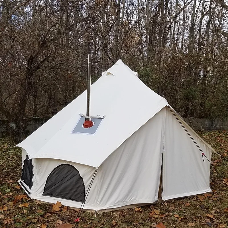 Outdoor yurt camp Pyramid shaped camp home large windproof rain multi-person tent