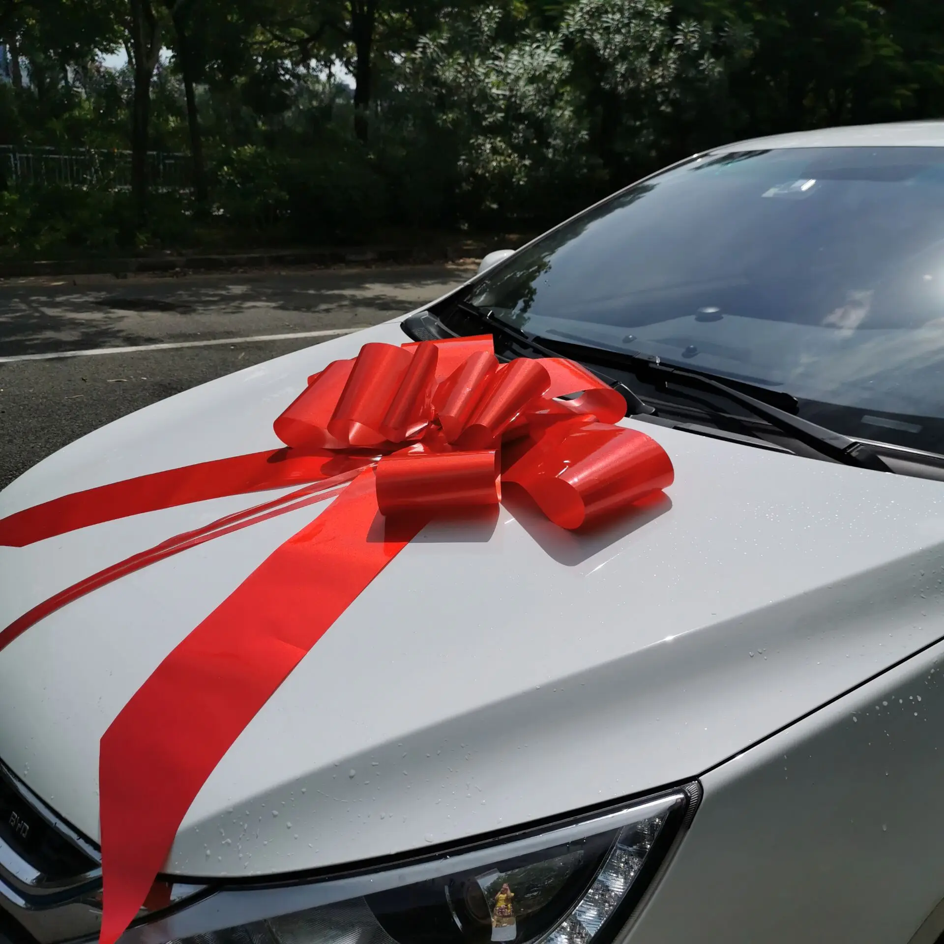 Банты для автомобилей, гигантский ленточный бант для автомобиля, тянущийся бант XXL