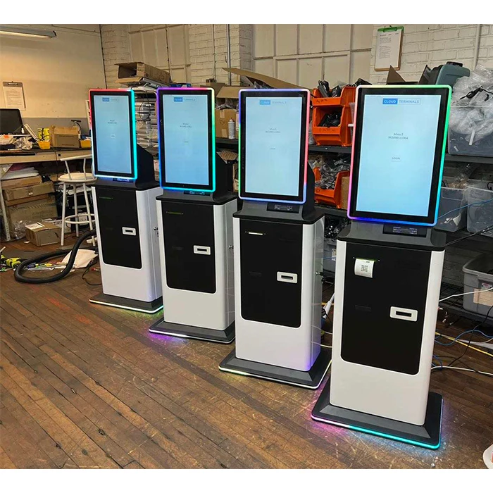 Crtly  Automatic self service ordering payment kiosk machine/bill payment kiosk/Card Reader cash Payment Kiosk Terminal