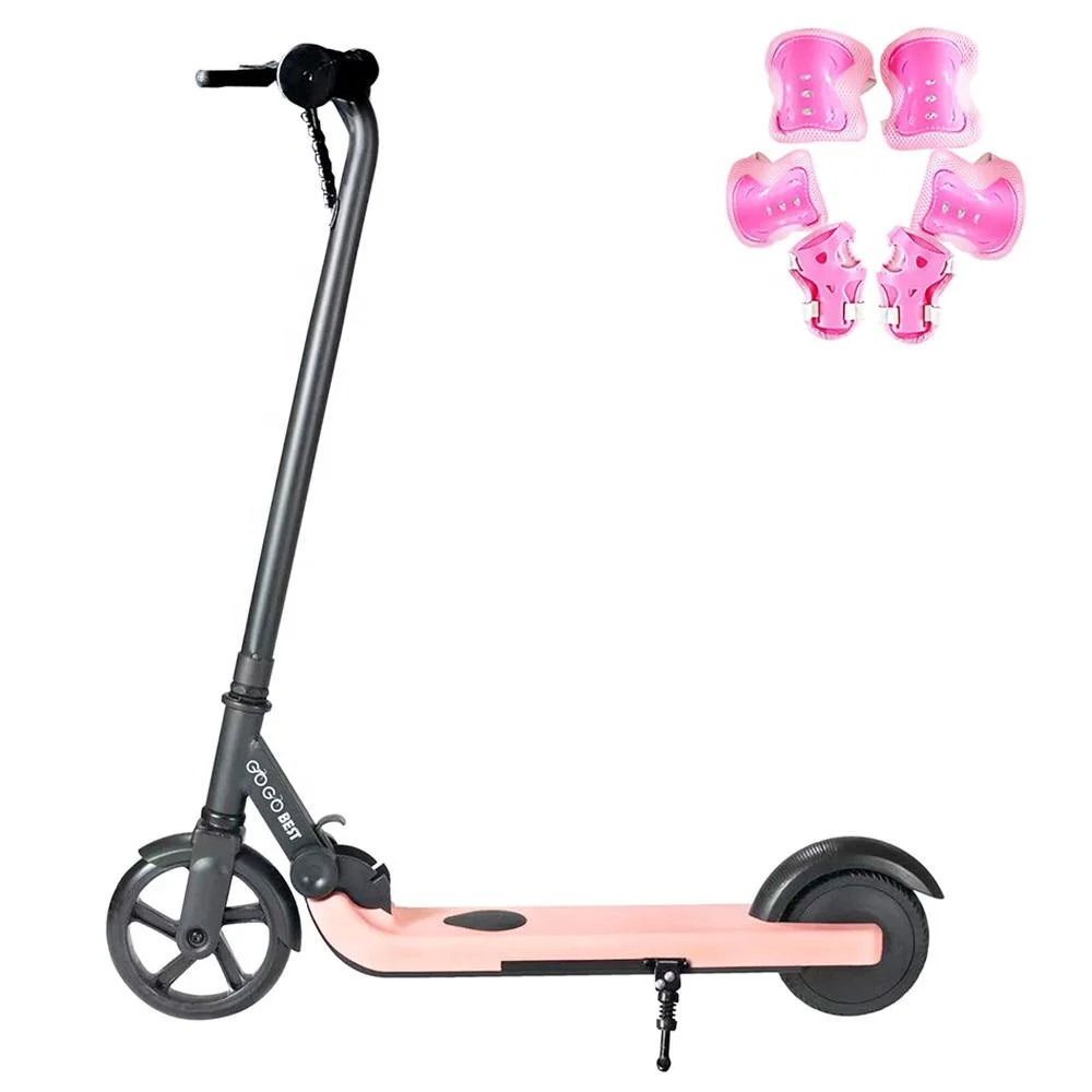 GOGOBEST V1 6 Inch Wheels Electric Kids Folding Scooter 150W Motor 2Ah Balance Electric Scooter-Pink