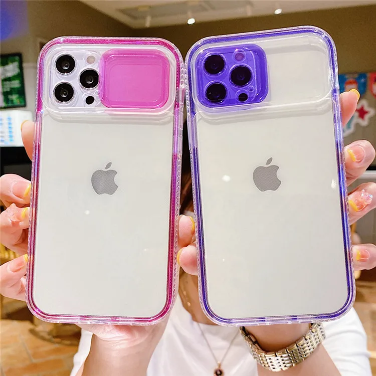 Защита объектива камеры 2 в 1 Прозрачный ударопрочный бампер задняя крышка для iPhone 13 Pro Max чехлы для iPhone чехол для телефона