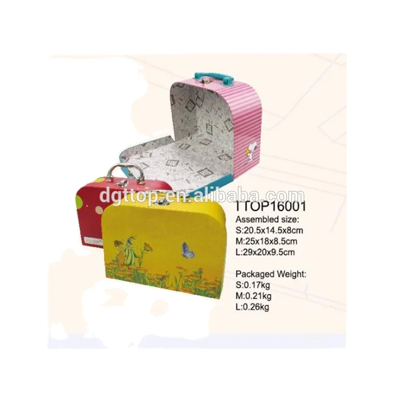 FSC & BSCI factoty directly produce Paper Cardboard Suitcase