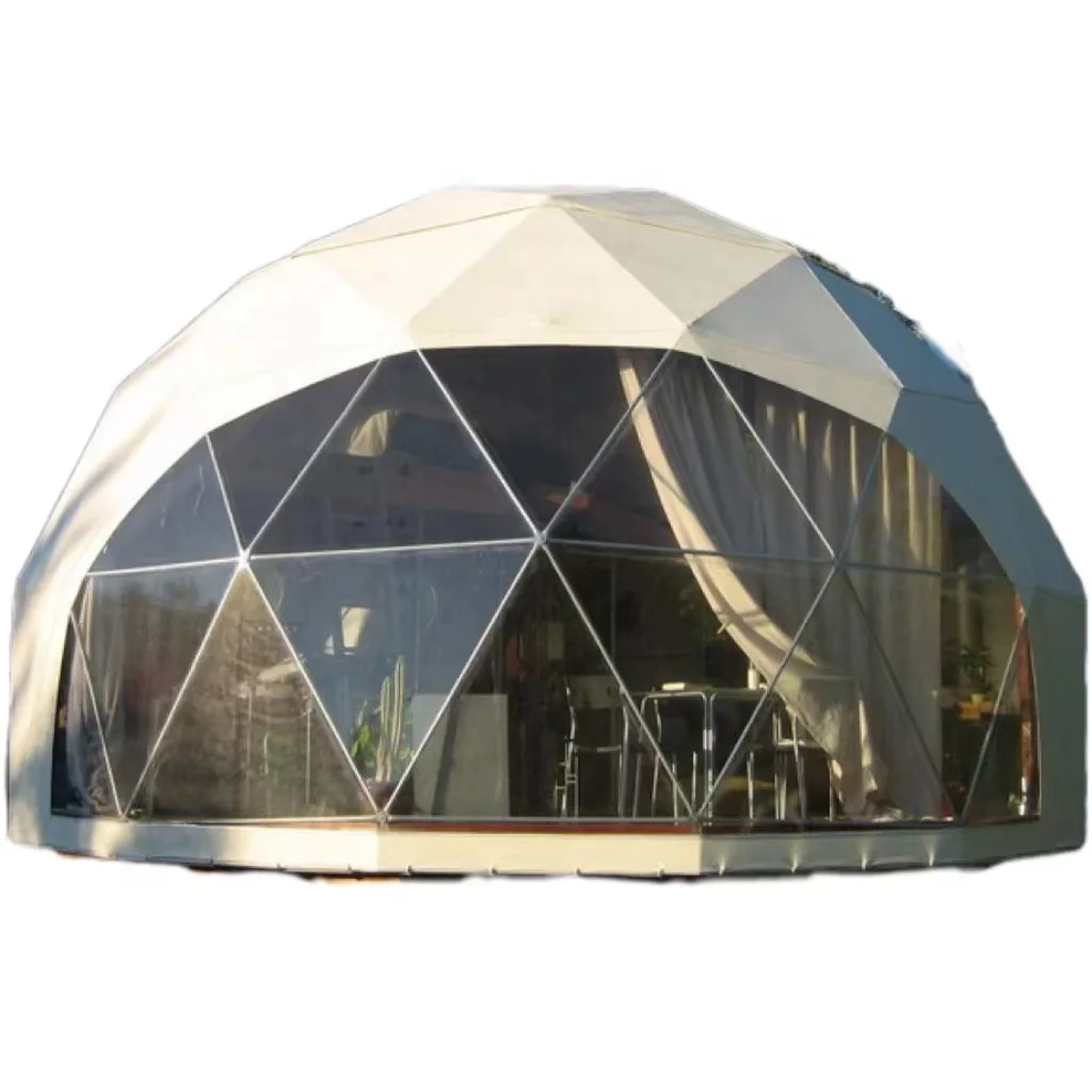 glamping camping outdoor luxury hotel tent large space customize size geodesic dome tent for concert wedding big events
