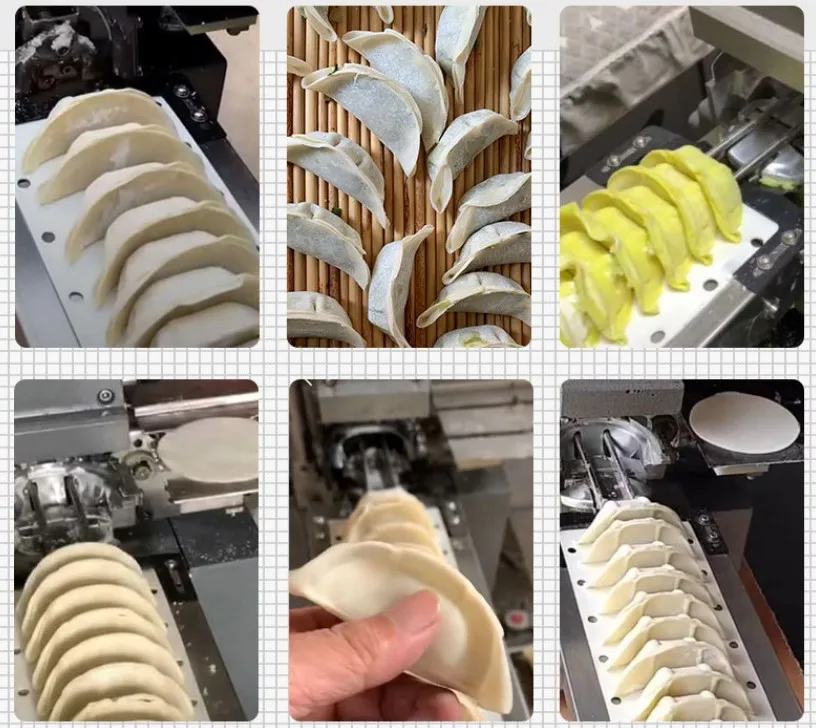 Semi automatic japanese gyoza jiaozi forming machine small table top dumpling making machine