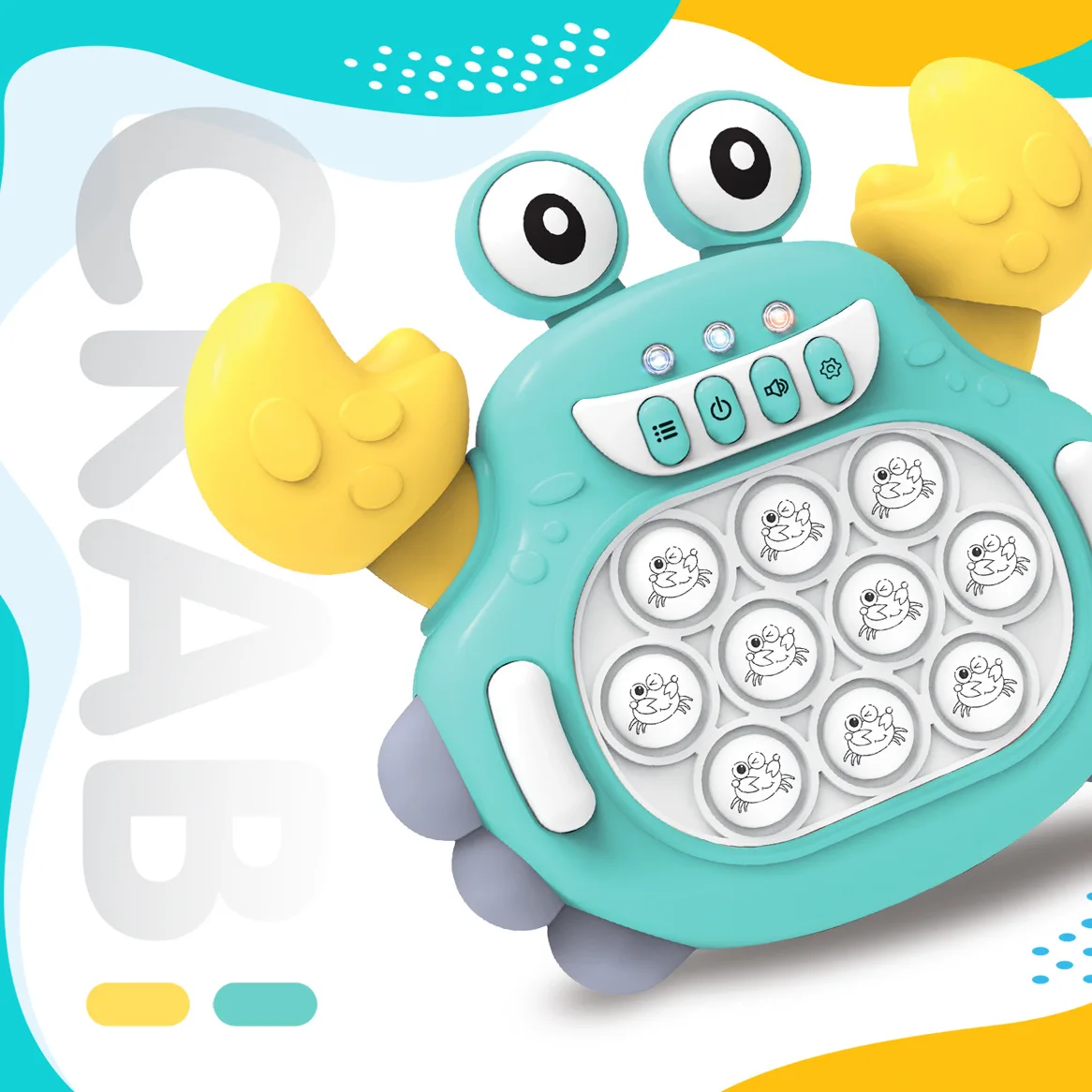 New children educational push-button game machine cute animal fast push game pop it bubble decompression toys