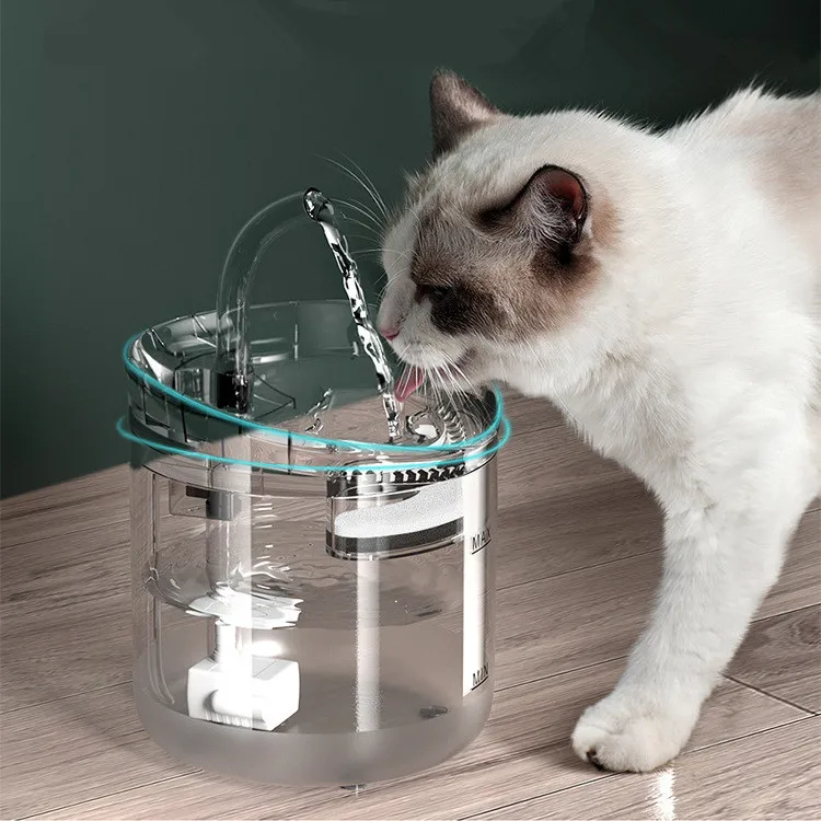 Wholesale Smart Automatic Pet Water Fountain 2L Recirculate Filtering Pet Drinking Dispenser For Dogs and Cats