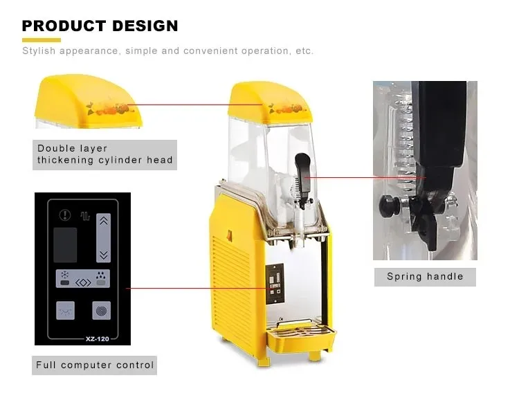 12L commercial slush slushie slush ice machine for sale