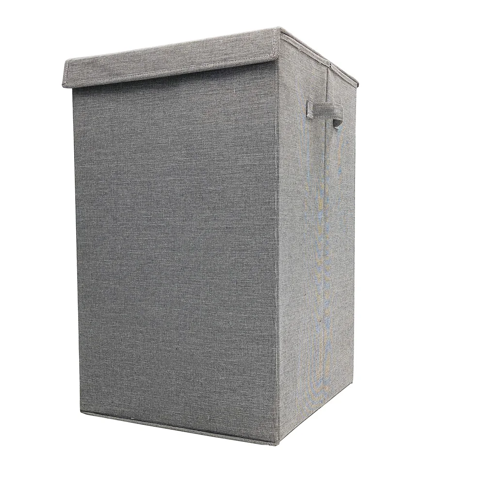 Eco friendly Hot Selling Extremely Sturdy Kids Clothes Lidded Stand Collapsible Laundry Hamper with Lid for Stores