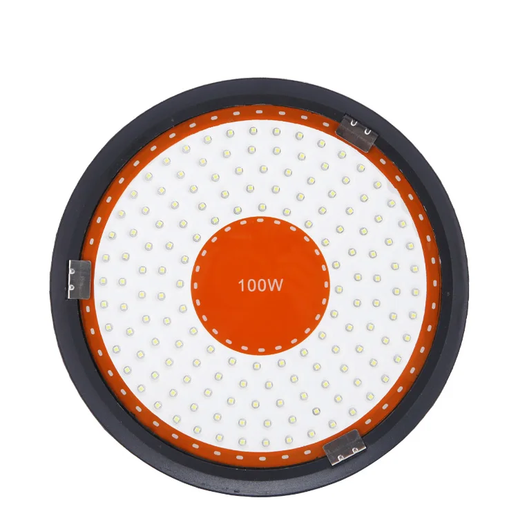 100W Ac 165-265V Ip66 Gray Die-Cast Aluminum Cob Led High Bay Light