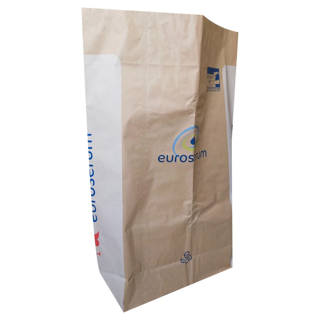 10kg 25kg 50kg Wholesale Printed Kraft Paper Sugar Corn Starch Flour Packaging Paper Bags