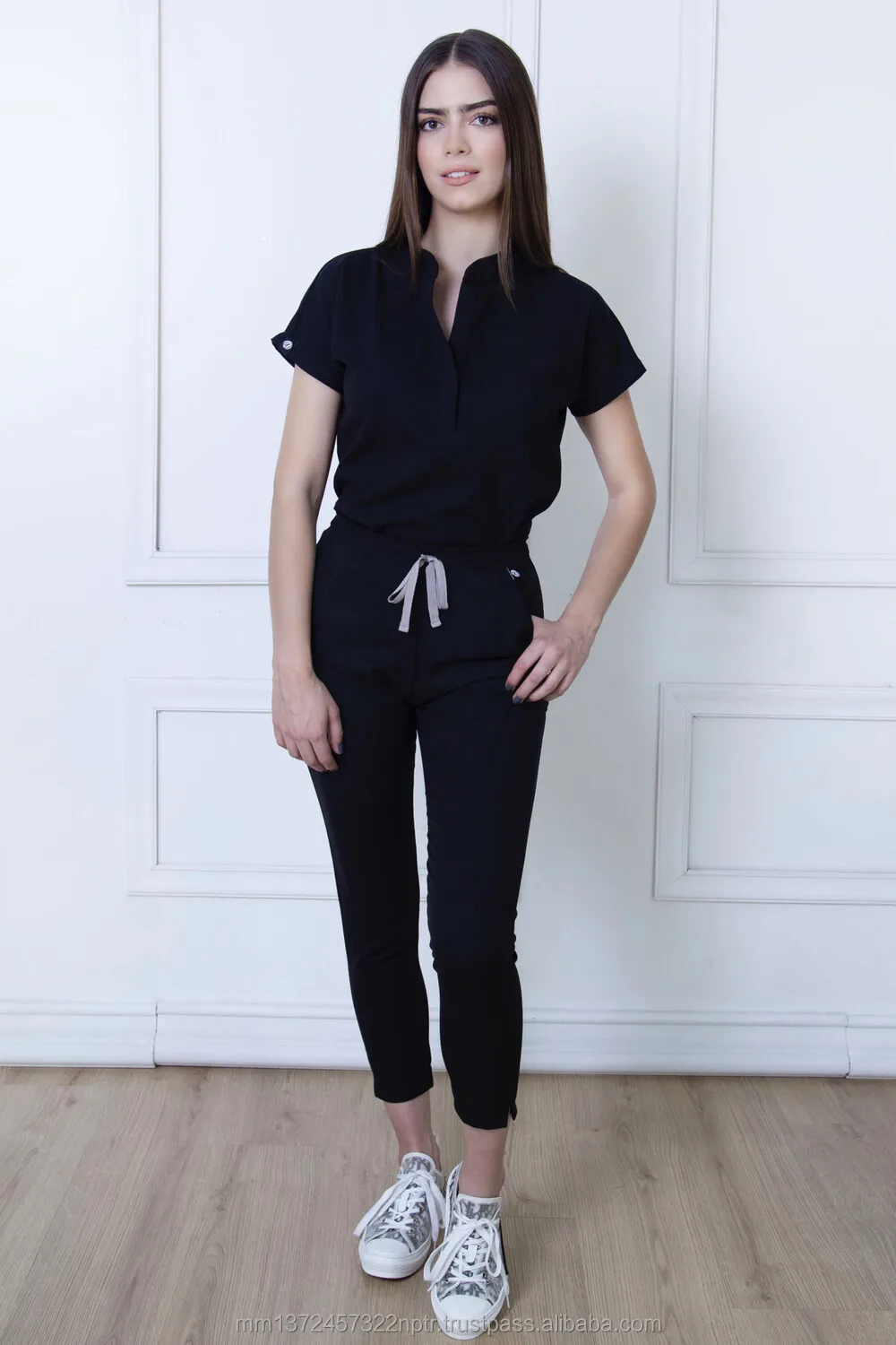 Fashionable Hospital Uniformes Scrub Medico Spandex Stretch Breathable Women Sets Medical Nursing Scrubs Uniforms Wholesale