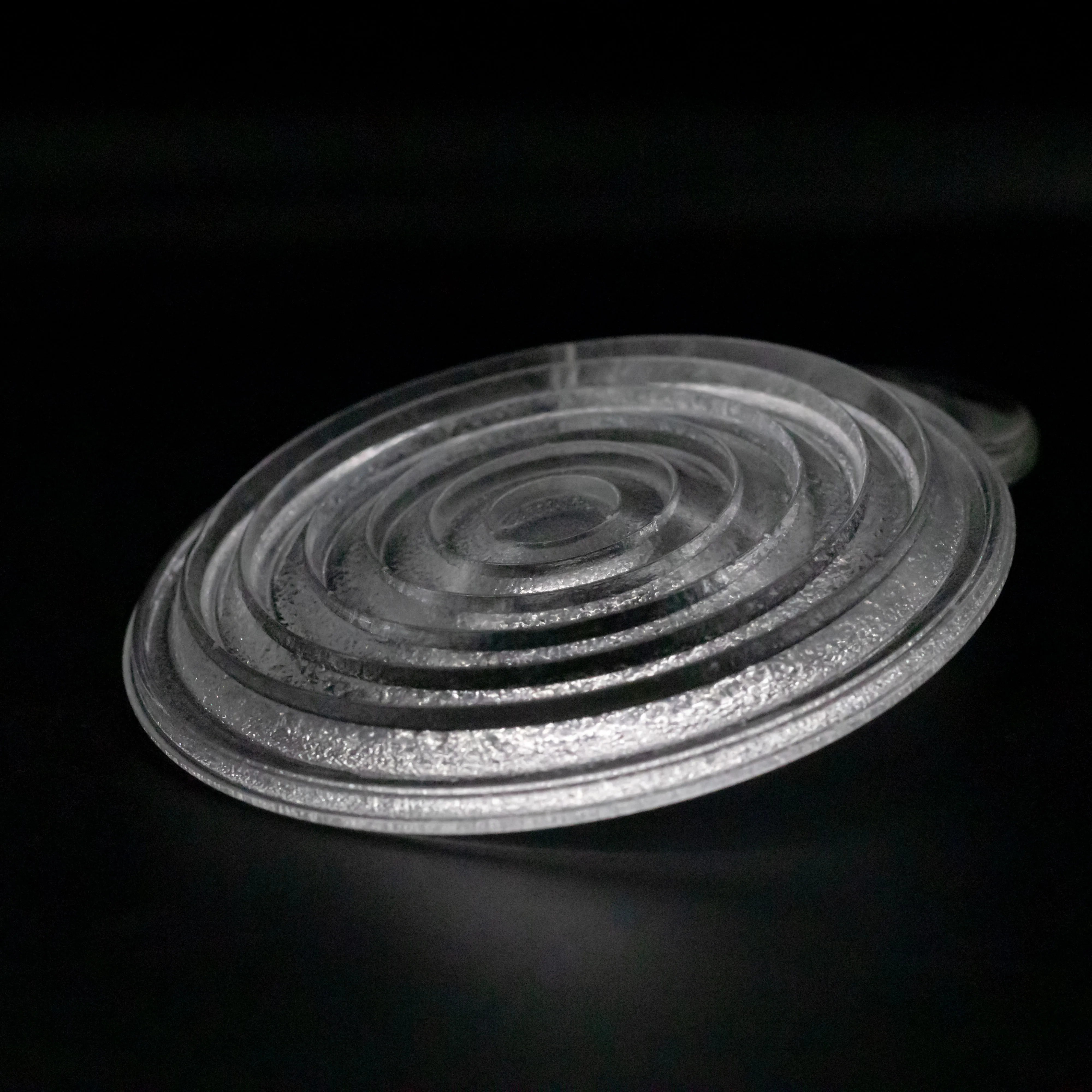 High Transmittance Custom Fresnel Glass Lens Factory-Threaded Circular Arc Lighting for LED Use