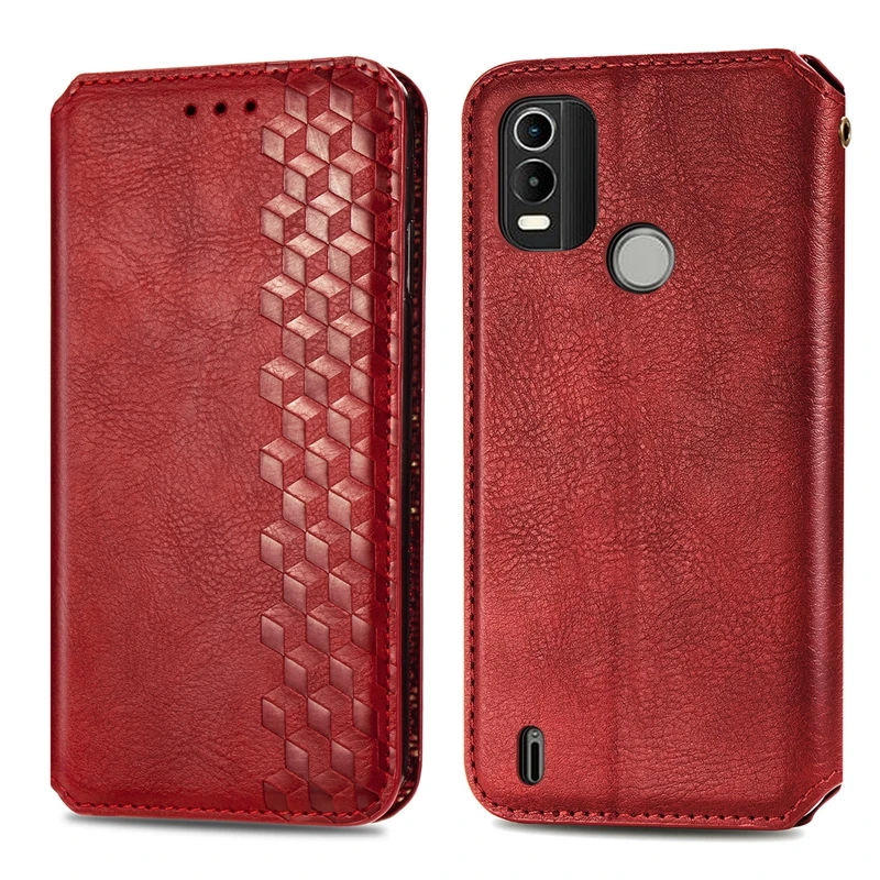 Magnetic PU Flip case phone cover for Nokia C21 Plus,  For One Plus Nord 2T Cellphone case