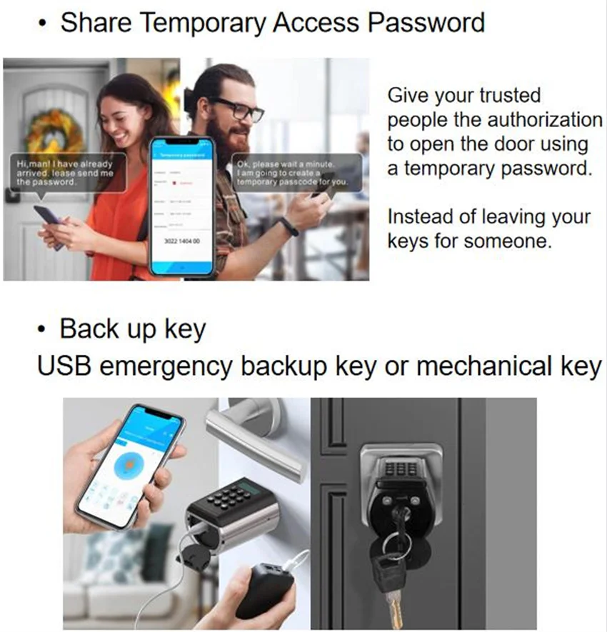 Дверной замок без ключа WELOCK с картой RFID + Приложение резервный ключ для дома и офиса умный дверной цилиндр сканер отпечатка пальца
