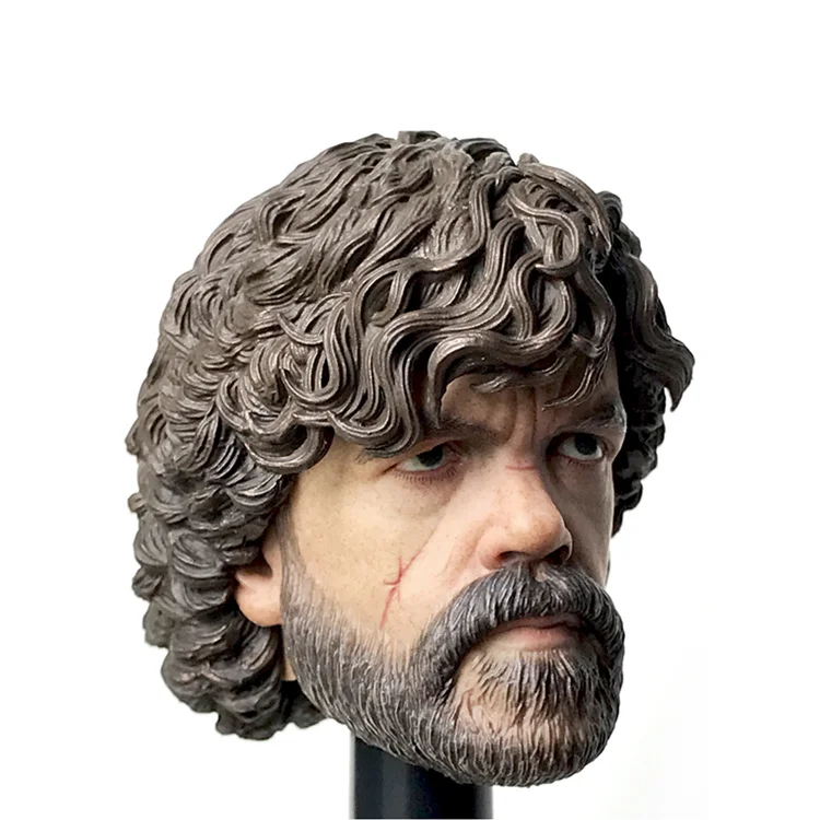 Customized 1/6 Scale Soldier Head Figurine Model Handmade Carving Resin Craft Collectible Lifelike Head Sculpture