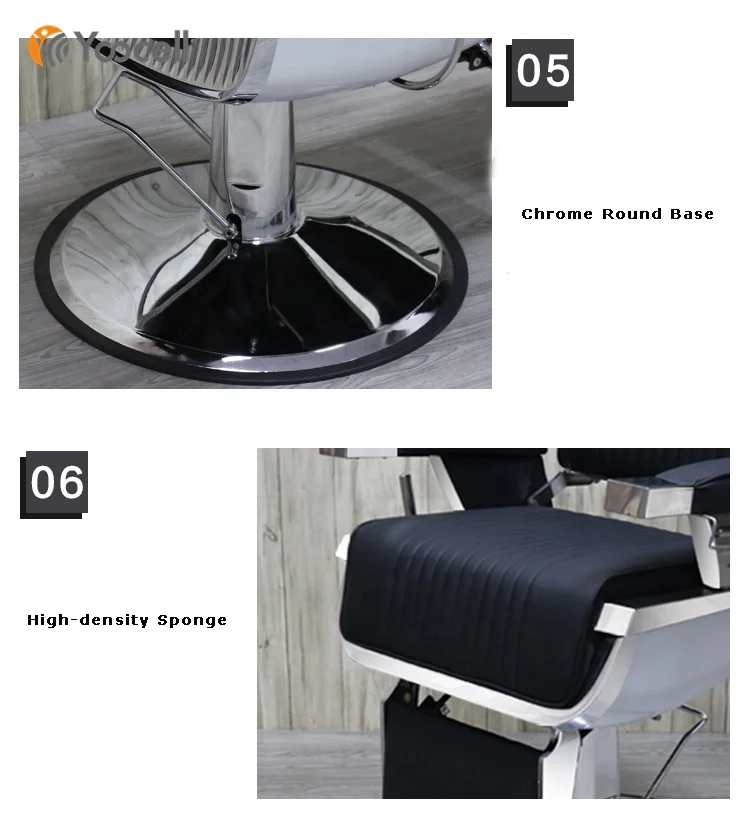 Yocell vintage black wholesale barber chair for salon beauty equipment