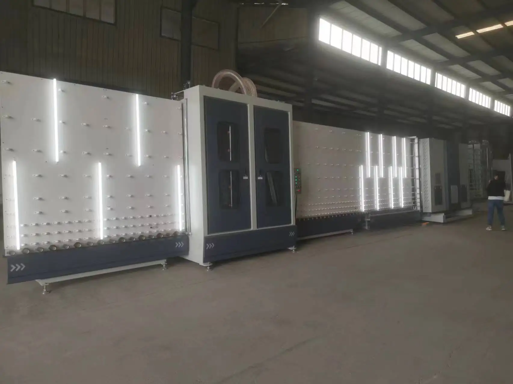 2.5 M X 3.5 M Automatic CNC Double glazing glass machine vertical production line
