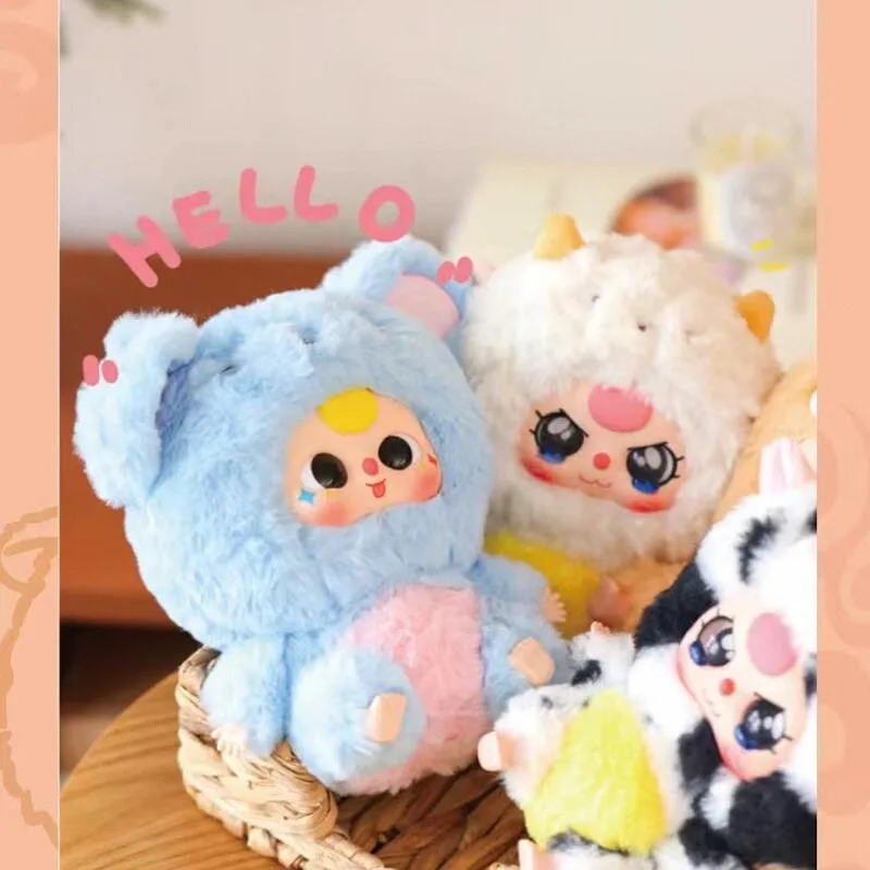 Official genuine Baby Three twelve zodiac plush series blind box trendy toy pendant creative cute doll