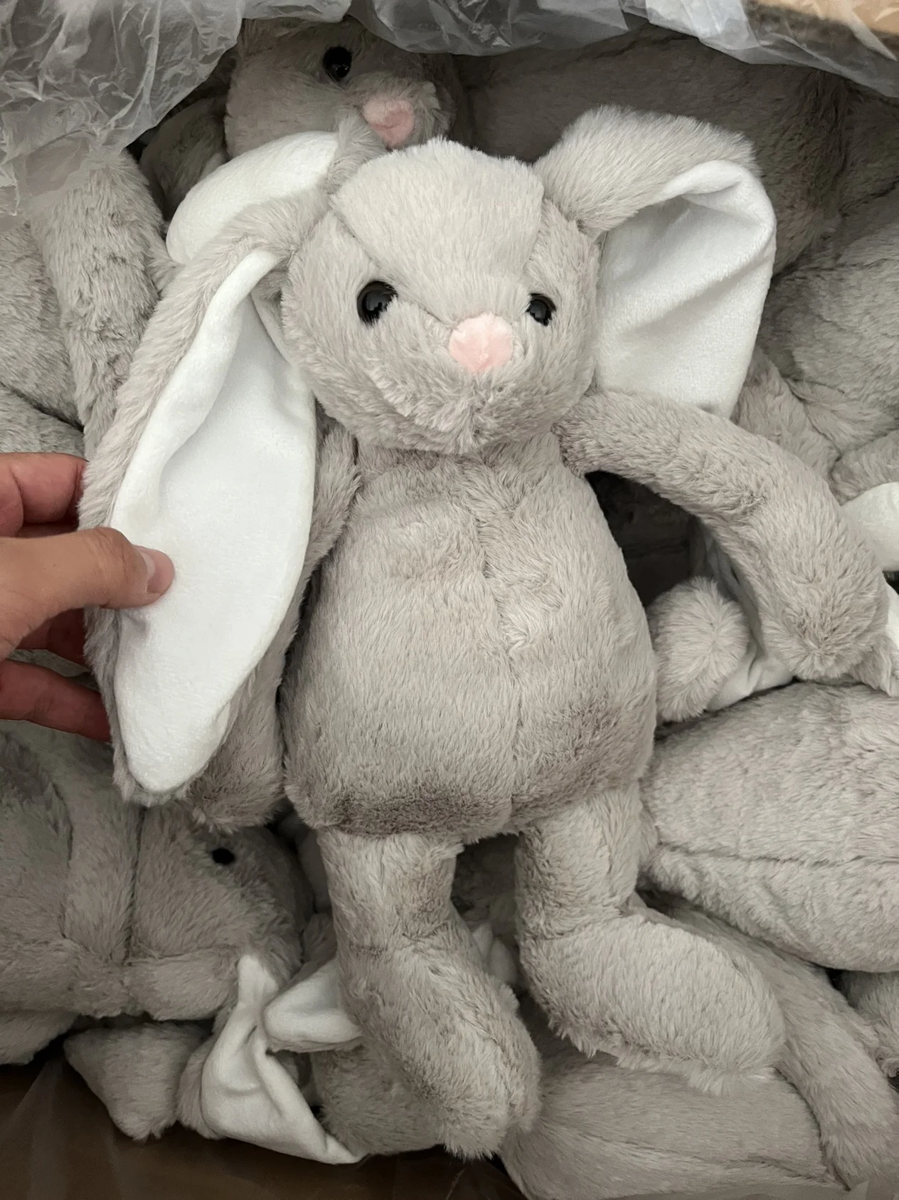 2023 Sublimation Easter Bunny Long Ear Plush Rabbit Doll