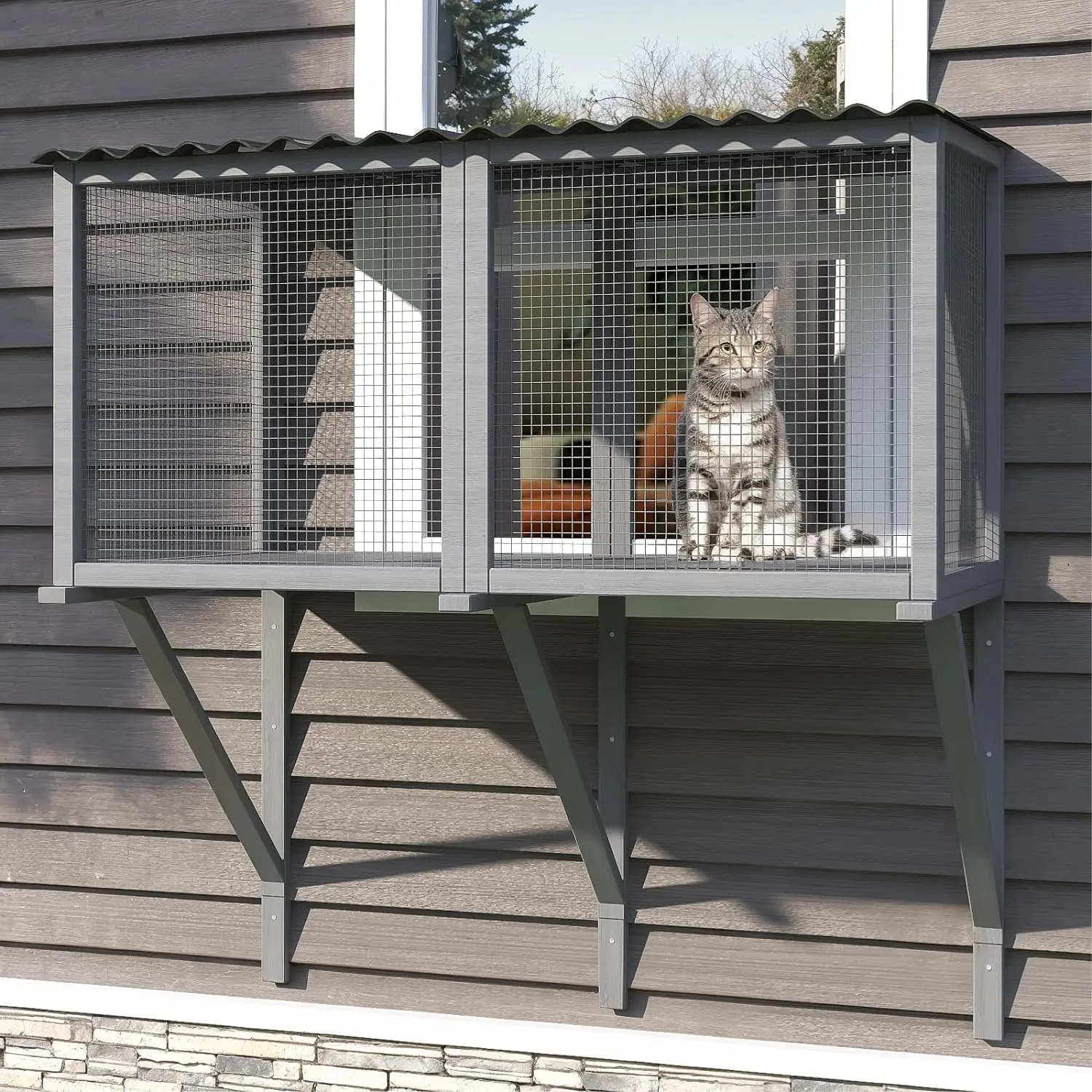 Custom Rectangle Wooden Pet House Factory Cheap Wood Pet cage durable dog houses cat house indoor outdoor
