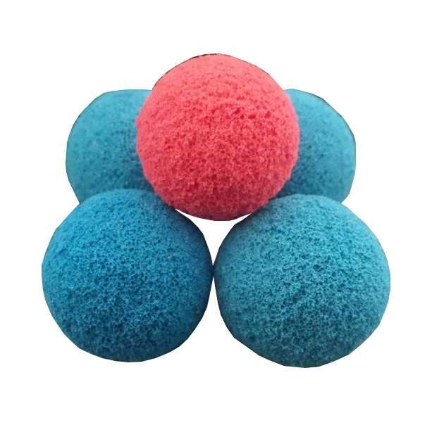 Wholesale 25 mm industrial pipe cleaning sponge rubber foam cleaning ball for condenser tube