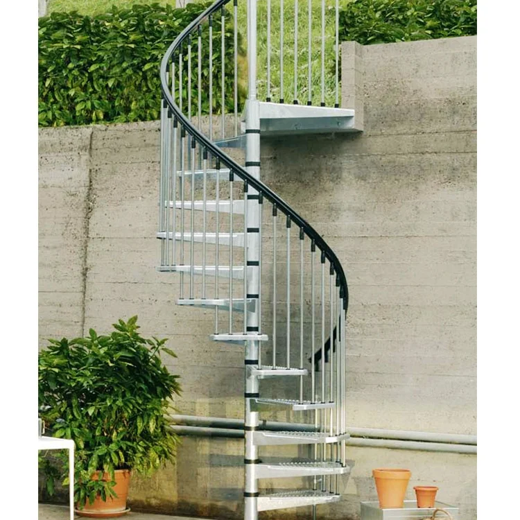 Modular Steel outdoor Decorative Spiral Staircase Design