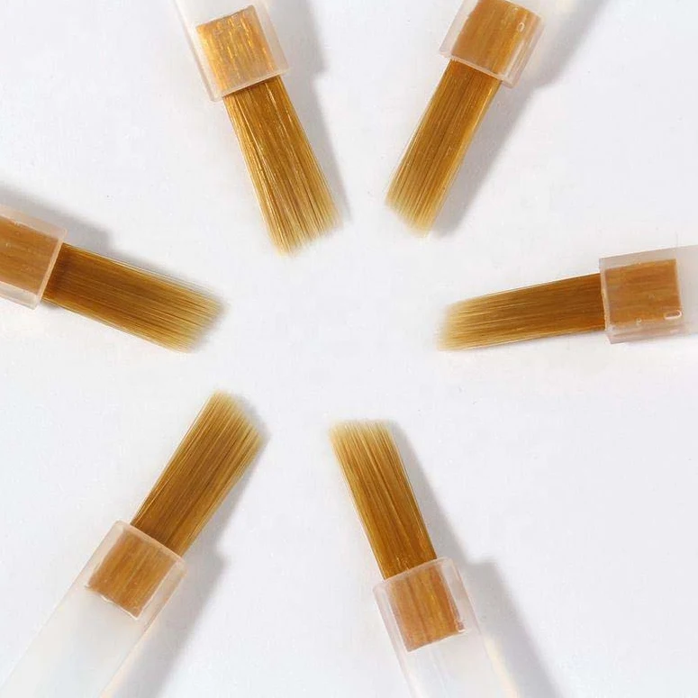 Professional Acrylic and Nylon Nail Art Brushes Set Replaceable Flat Tapering Brush for Art Nail Polish Factory Price