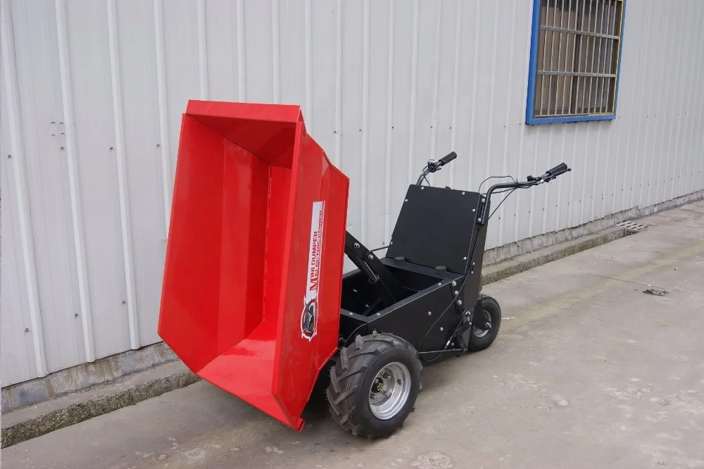 CE Approved 500KGS load capacity mini dumper high quality electric power log trailer