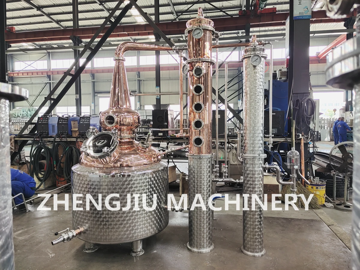  Дистилляционное оборудование Gin 300L для продажи аппарат дистилляции лунного блеска медный горшок паровой