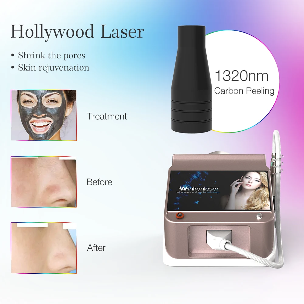2025 Professional Picolaser Carbon Peel 450p 532 755 1320 1064 Q-Switch Nd Yag Laser Tattoo Removal Machine Picosecond