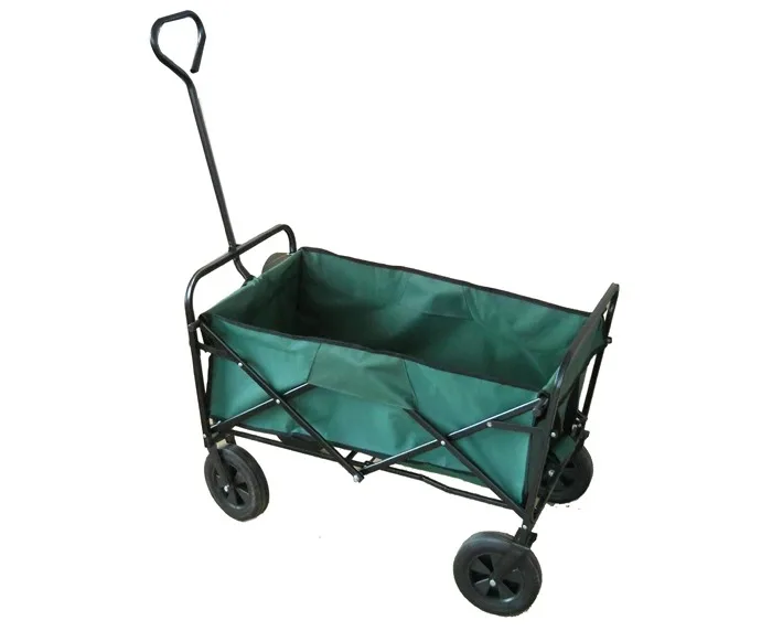 Antique wheelbarrow express fold up woods wagon balloon tire beach cart with canopy