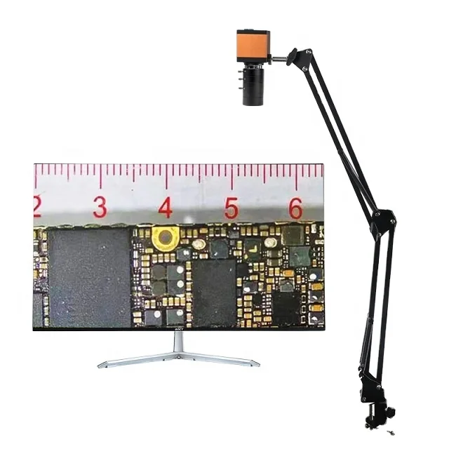 14MP 1080P Digital Industrial Video Microscope Camera 6-60mm Big Visual Fixed  Focusing Lens For Digital Image Acquisition