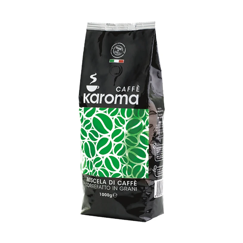 Итальянские зеленые жареные кофейные зерна KAROMA ROBUSTA Премиум-качества 100% Сделано в Италии частная торговая марка (OEM) 1
