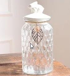 Storage Jars Popular Glass with Ceramic Lid Porcelain Lid Food Carton Glass Containers Multifunction CLASSIC Giveaways Cylinder