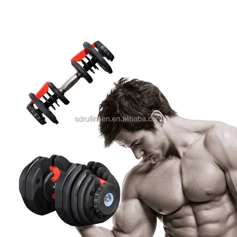 Gym Equipment Training Dumbell Set Portable Foam Handle Weight Rubber Adjustable Dummbells 40 KG