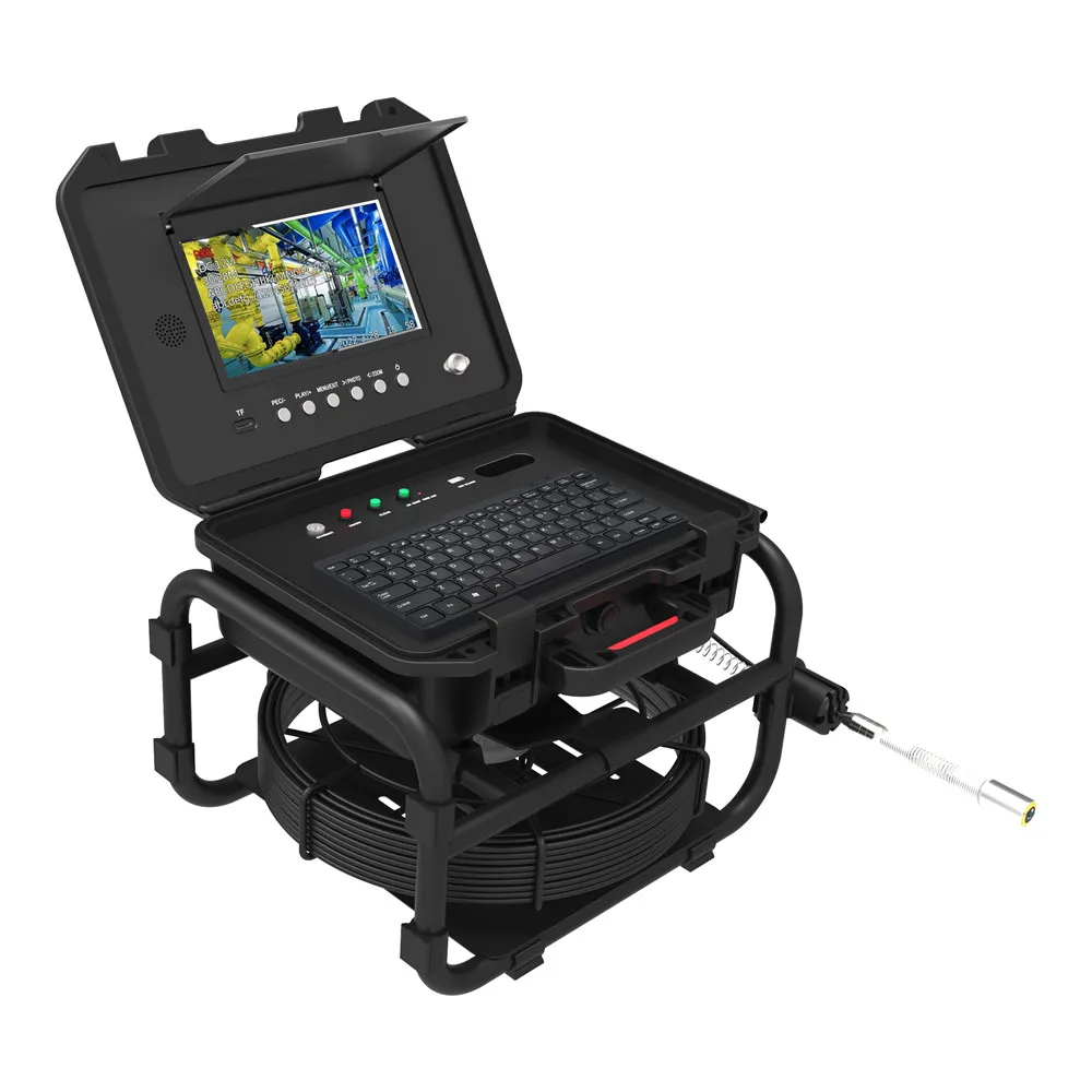 Factory price 20m-40m Sewer Pipe Inspection Camera with 9Inch 1080P Screen 512HZ Locator Video+Audio Recording Meter Counter