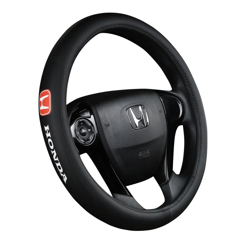 Car accessories for bmw custom logo steering wheel covers sports steering wheel cover leather steering wheel cover with car logo