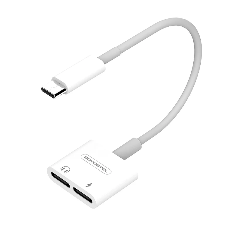 Адаптер USB C a-коннектор для наушников с дополнительным аудио адаптером и зарядки rapida tipo
