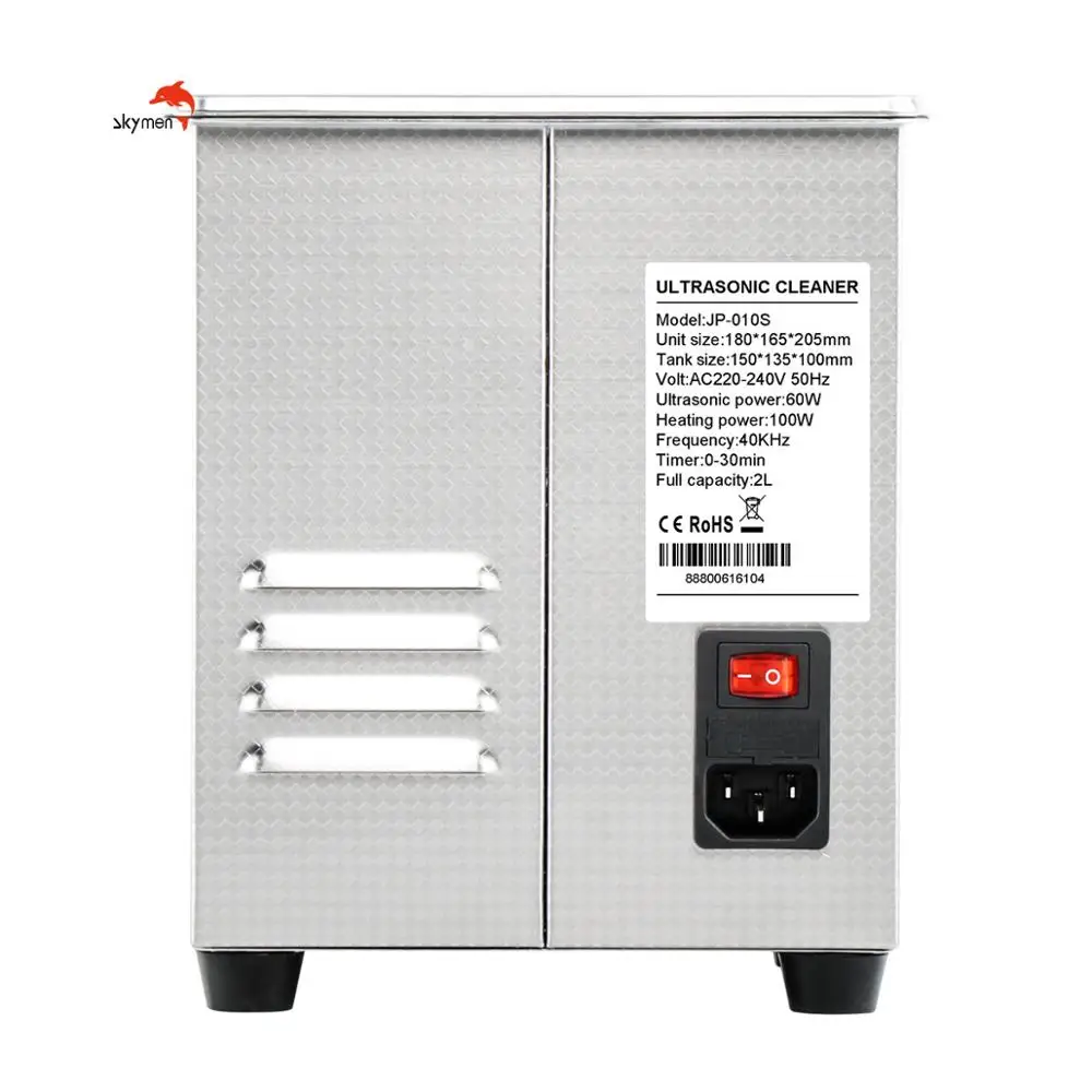 2L 60 Вт Skymen ультразвуковая мойка JP-010S для домашнего использования стекло/миски/тарелки ложки/нож многофункциональный ультразвуковой