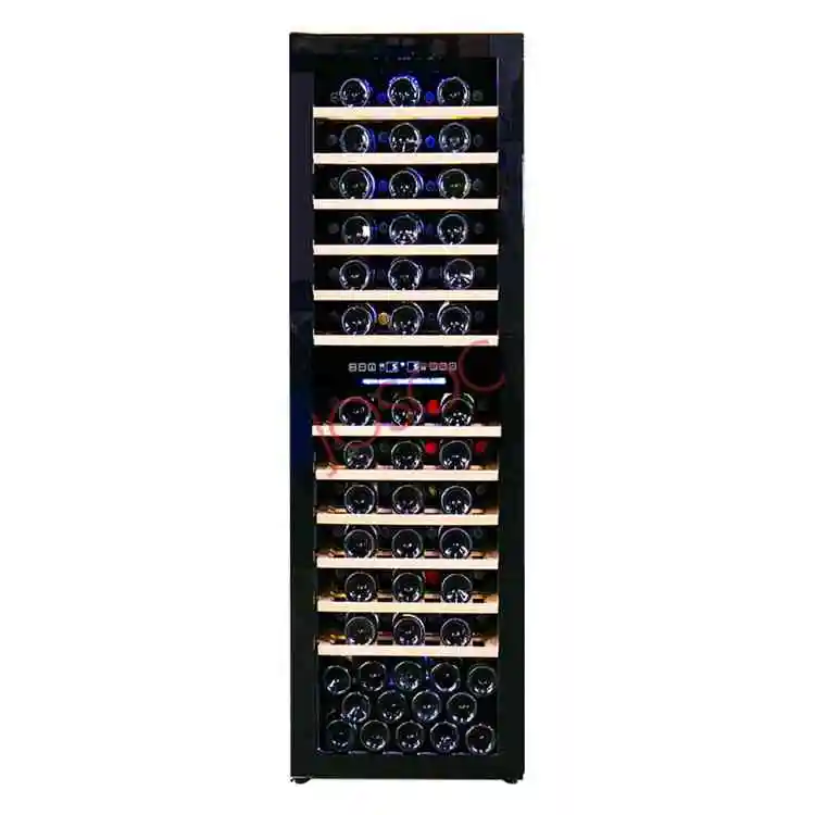 Custom Design Glass Wine Chiller Cellar Wine Cabinet with Stylish Display Rack Cellar Low-e Temper Glass