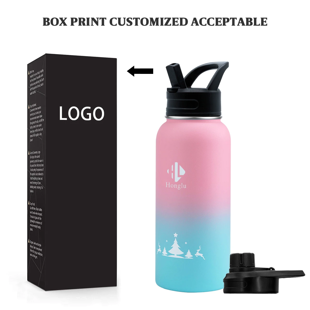 
Amazing Items waterbottles Metal Wide Mouth Water Bottle Insulated Double Wall Stainless Steel Water Bottle 