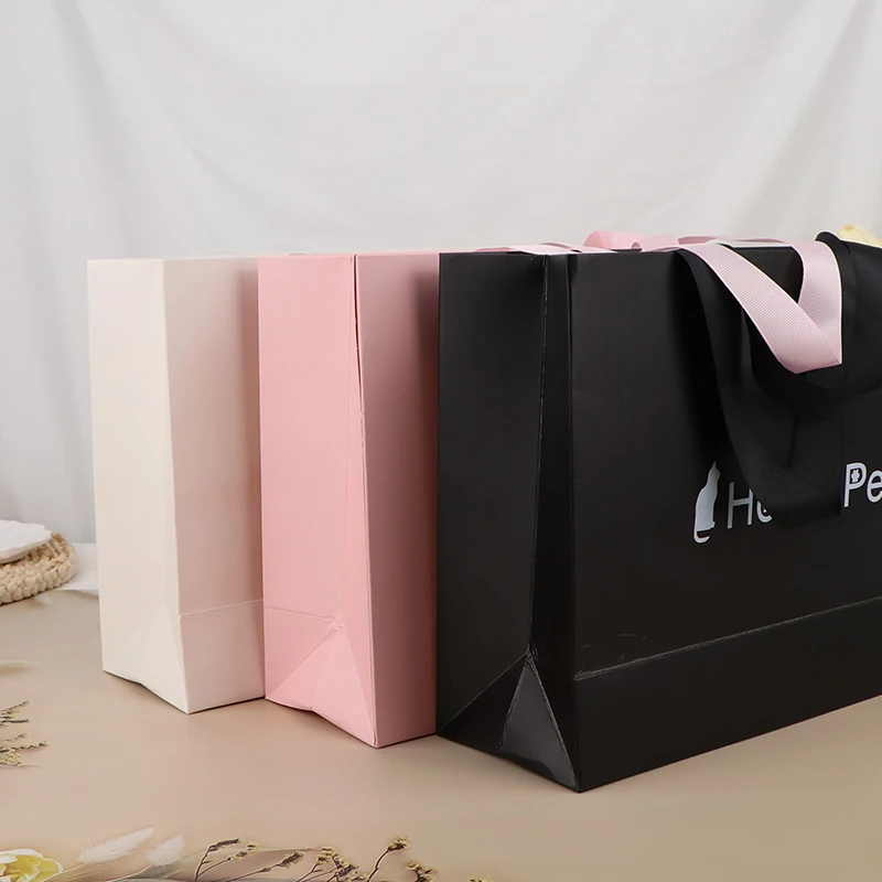 Cardboard Gift Bags for Wedding Baby Shower Birthday Bridal Business Party Supplies